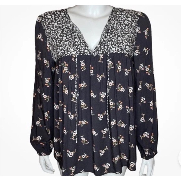 Matilda Jane Tops - Matilda Jane Gray Floral Blouse